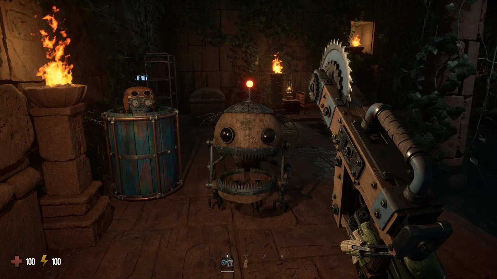 Single GRAIN ROT player facing a close-range Corrupted